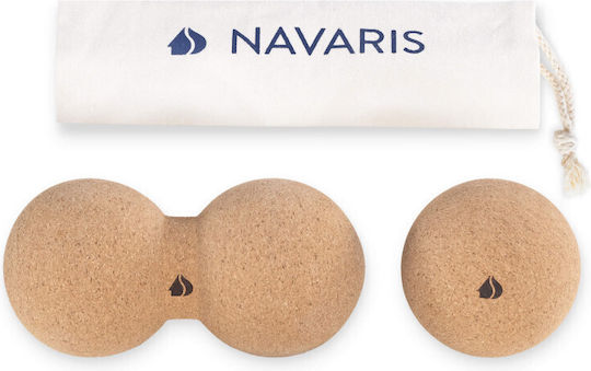 Navaris Balls Massage 2pcs in Brown Color