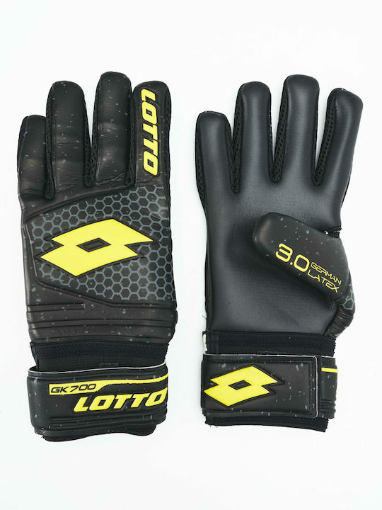 Lotto GK 700 II Goalkeeper Gloves Adults Black