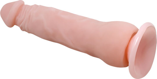 Baile Vibrating Cock Manual Vibration & Multi-direction Movement Realistic Vibrator 23cm Flesh