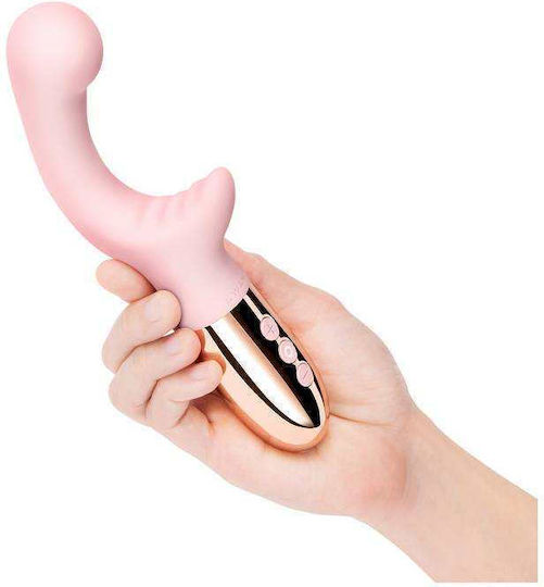 Le Wand XO Double Motor Wave Mini Κλειτοριδικός Δονητής 19cm Pink