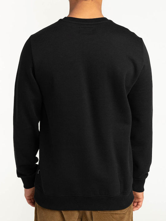 Crew Neck Φούτερ Μαύρο