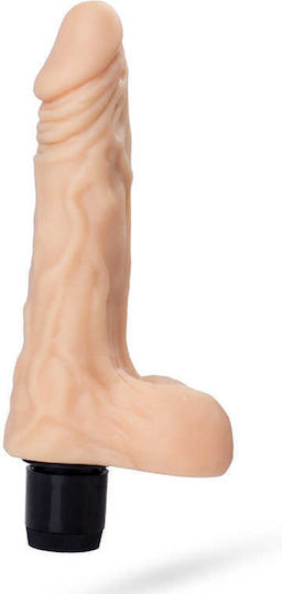 ToyFa Realistic Multi-Speed Vibrator Ρεαλιστικός Δονητής 19.5cm Flesh