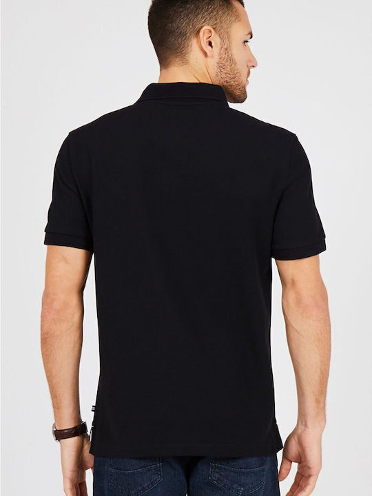 Performance Polo Short Sleeve Black Blouse