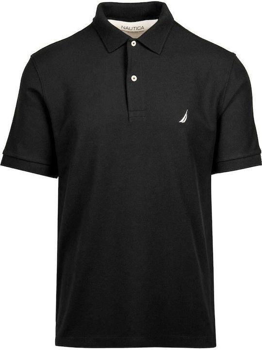Performance Polo Short Sleeve Black Blouse