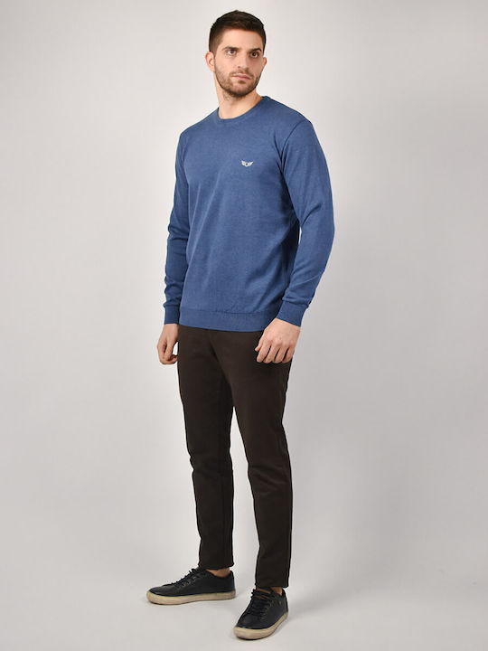 Langarm-Pullover Blau