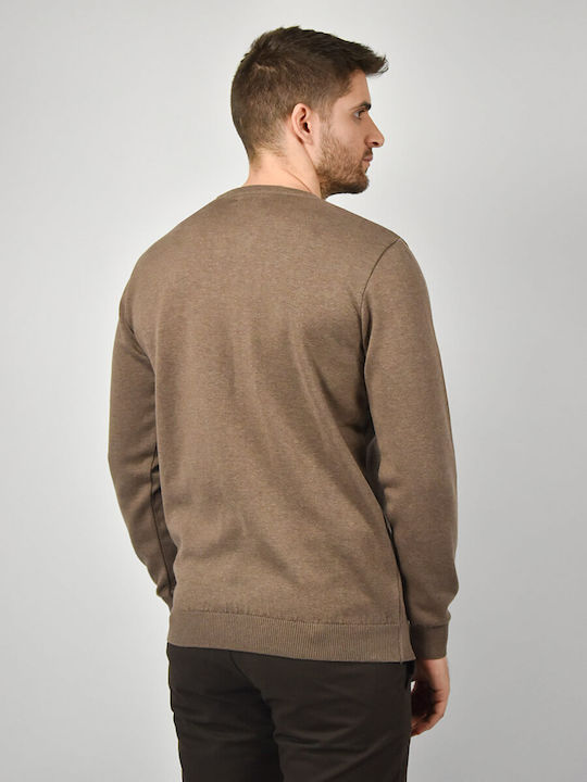 Side Effect Herren Langarm-Pullover Beige