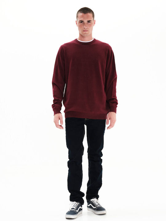 Langarm-Pullover Wine