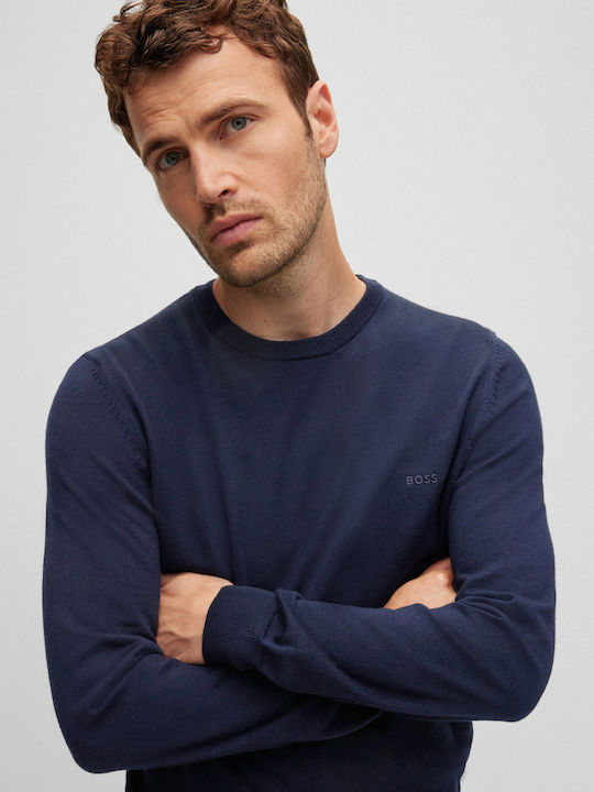 Botto-l Langarm-Pullover Dark Blue