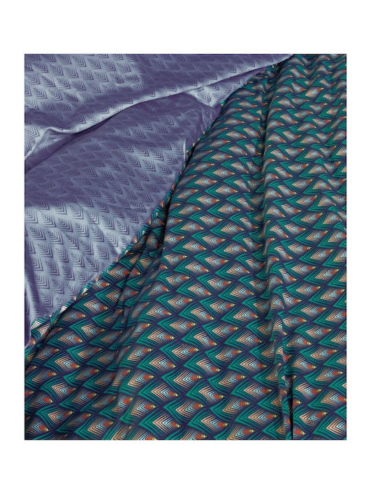 Kentia Cotton Duvet Cover Set 220x240cm Super King with 2 Pillowcases Ladon 02