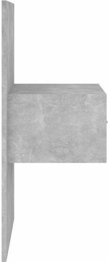 vidaXL Tăblie De Pat Din Lemn Gri Beton 200x80cm