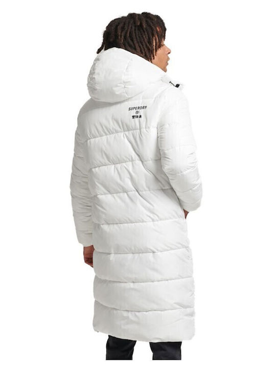 Longline Code Winter Jacket Puffer White