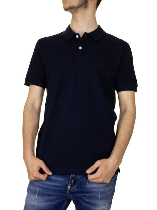 Celio Teone Ανδρικό T-shirt Polo Navy Μπλε