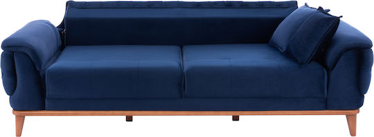 Bennington Canapea Cu Trei Locuri Pat Albastră 240x95x80cm