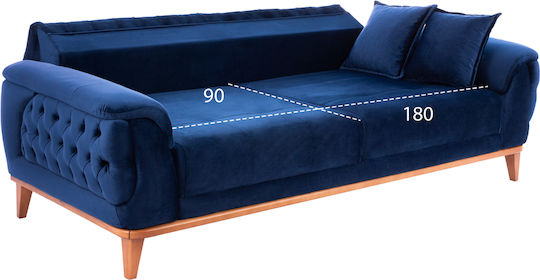 Bennington Τριθέσιος Καναπές Κρεβάτι 240x95x80εκ.