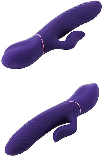 Dream Toys Vibes Of Love Vibrator Iepurele Încălzire Thrustmachine 21.5cm Albastru