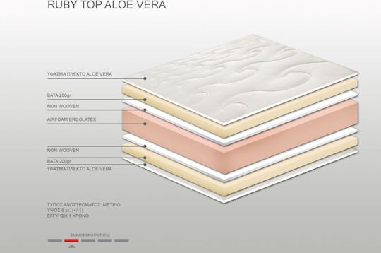 Bs Strom Matratzentopper Ruby Aloe Vera Übergröße Latex Mit Aloe Vera 170x200x6cm