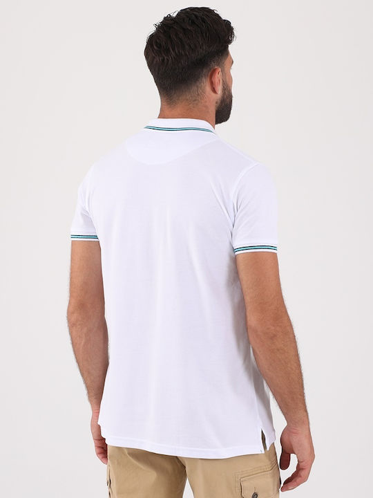 Dors Ανδρικό T-shirt Polo Λευκό