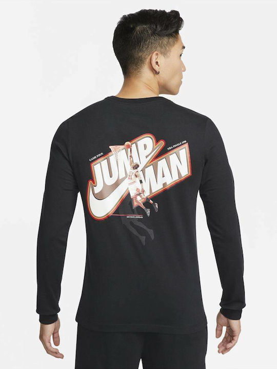 Jordan Jumpman Herren Sportliches Langarmshirt Schwarz