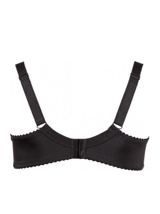 Cottelli Collection Padded Half Cup Bra Sexy Σουτιέν Μαύρο