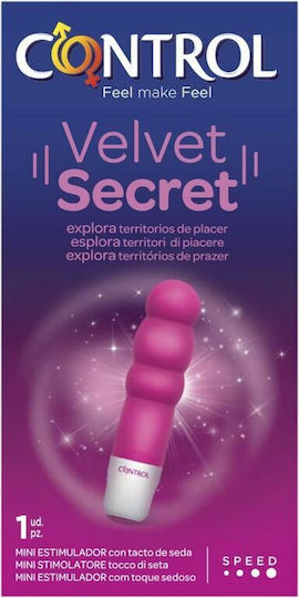 Control Feel Make Feel Velvet Secret Mini Stimulator Klitoris Vibrator 10cm Pink