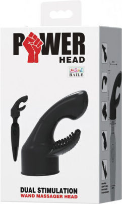 Baile Power Head Dual Stimulation Глава за Вибратор Черно