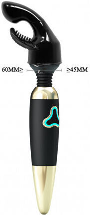 Baile Power Head Dual Stimulation Глава за Вибратор Черно