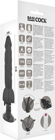 Dream Love Realistic Vibrator with Remote Control 20cm Black