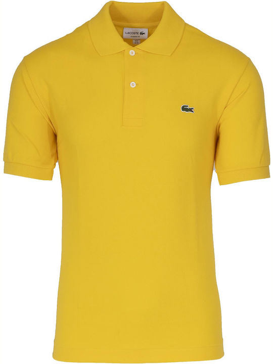 Lacoste Ανδρικό T-shirt Κοντομάνικο Polo Κίτρινο