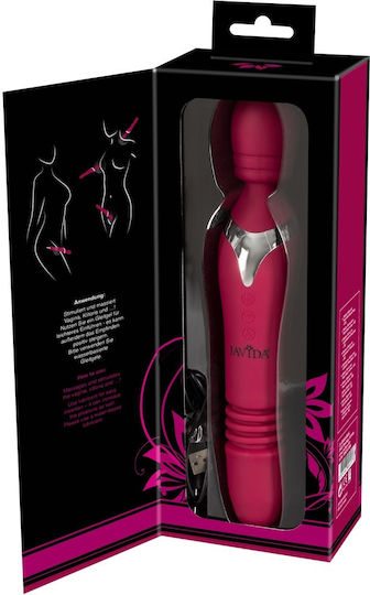 Javida Warming Thrusting Vibe Vibrator Massage 27cm Fuschia