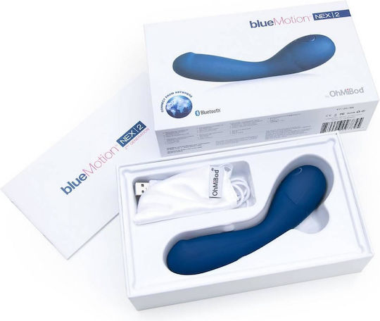 Ohmibod BlueMotion NEX 2 Clitoral Vibrator cu Telecomandă 16.5cm Albastru