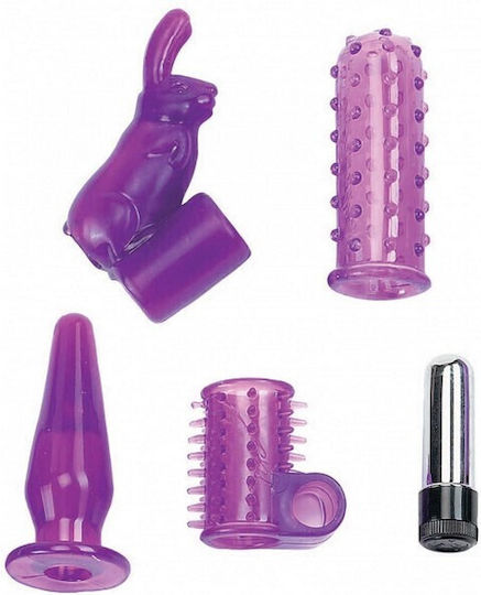 Seven Creations 4 Play Vibrator for Couples Puple