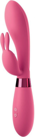 Pipedream Omg! Rabbits Selfie Silicone Vibrator Вибратор Заек 21см Розов
