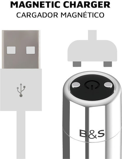 Black&Silver Kailan 2 Вибратор Bullet 7см Silver