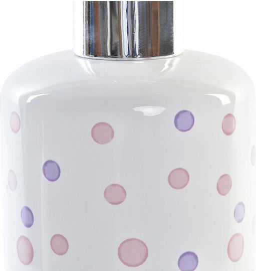 DKD Home Decor Badezimmerzubehör-Set Keramik Weiß 2 Stück