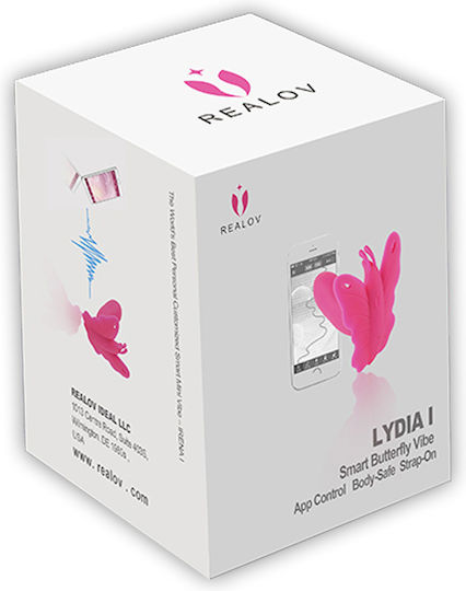 Realov Lydia I Smart Butterfly Vibe Mini Κλειτοριδικός Δονητής με Απομακρυσμένο Έλεγχο 8.5cm Purple