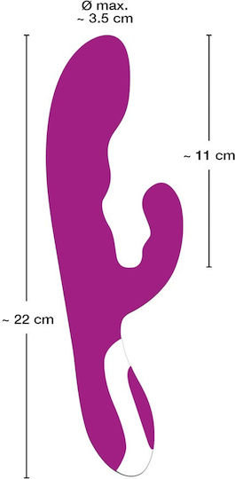Javida Heating Vibe Δονητής Rabbit 22cm Lilac