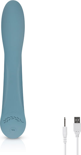 BMS Factory Bloom The Rose Vibrator G-Spot 20cm Aqua