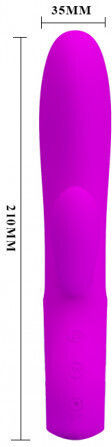 Pretty Love Elmer Vibrator Iepurele 21cm Violet