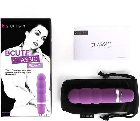 bswish Bcute Classic Pearl Mini Κλασικός Δονητής 10cm Purple