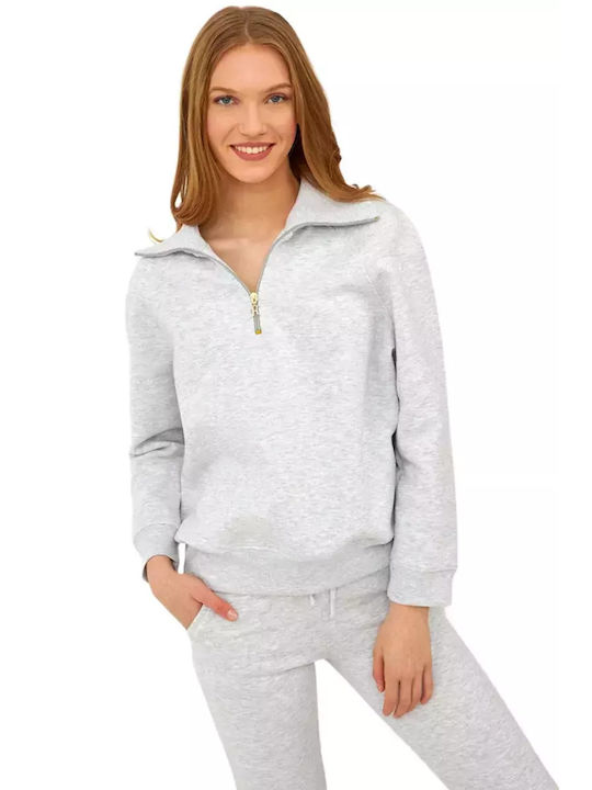 Harmony Winter Women's Pyjama Set Cotton Gray