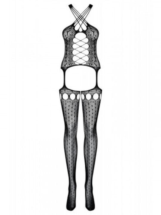 Obsessive G313 Sexy Bodystockings mit Offenem Schritt Schwarz