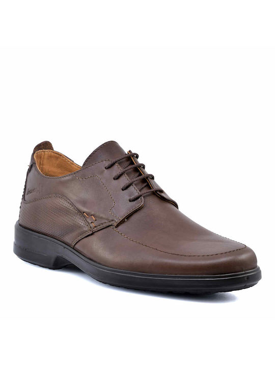 Boxer Men's Leather Casual Shoes Brown