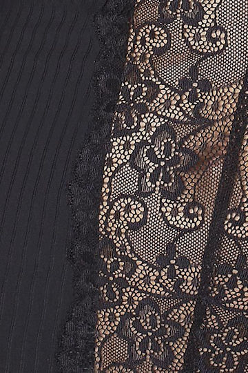 Passion Zoja Chemise & Thong Комплект Секси бебешка нощница Black