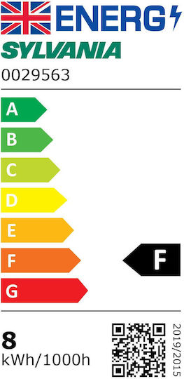 Sylvania Stick Λάμπα LED 8W για Ντουί E27 Ψυχρό Λευκό 850lm