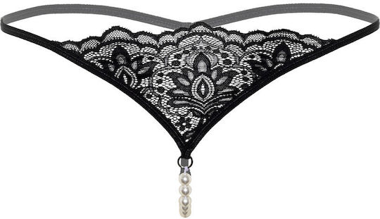 Daring Intimates Daring Intimates Pearl Beaded G-String Black