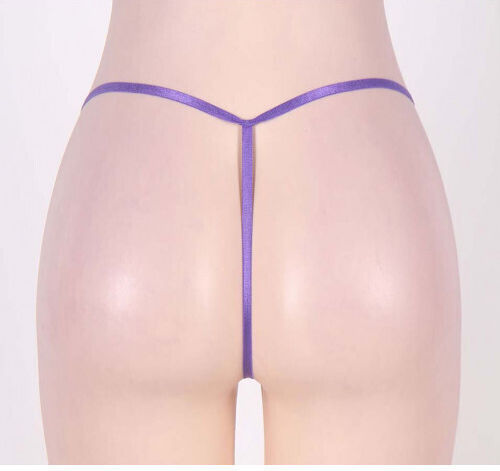 CyprusLoveShop Frauen Sexy Zeichenfolge Winziger Spitzenstring Lila