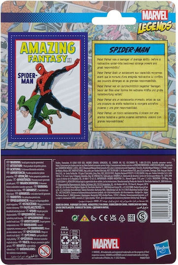 Φigură de acțiune Legende Marvel Spider-Man Spider-Man pentru copii de 4+ ani ani 10cm cm