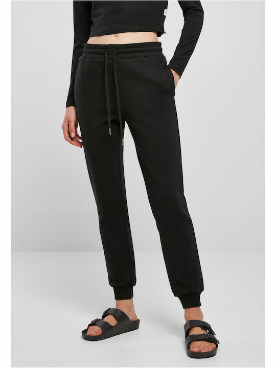 Urban Classics Damen-Sweatpants Jogger Schwarz