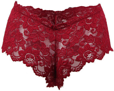 Floral Lace Short Женски Секси Бразилско Plus Size Hot Red