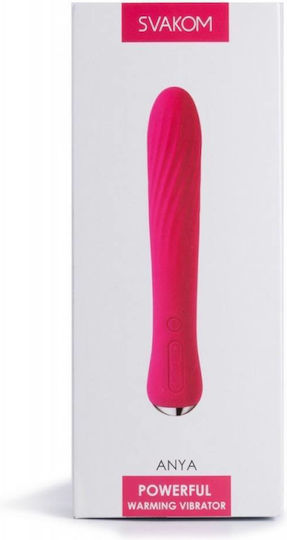 Svakom Anya Mini Κλασικός Δονητής 19.5cm Pink